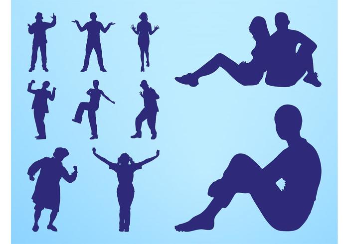 People Silhouettes Fun People Silhouettes Fun