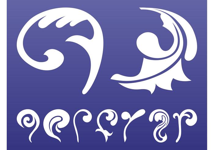 Swirling Plant Scrolls Graphics Swirling Plant Scrolls Graphics