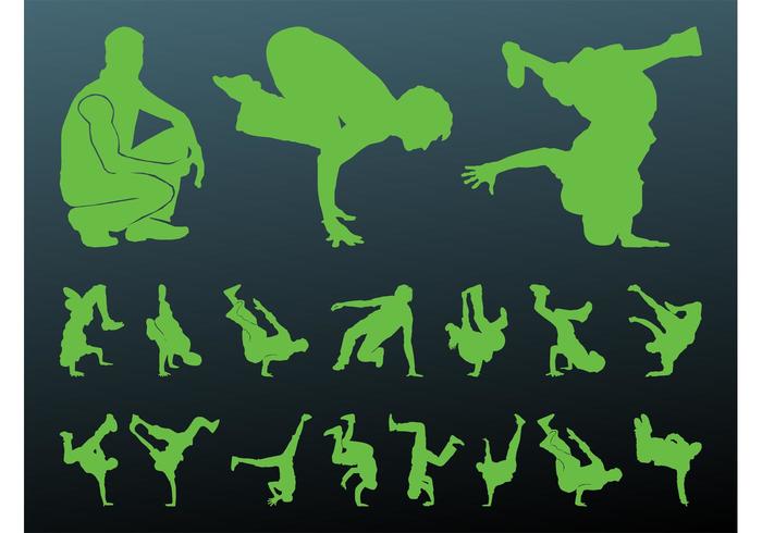 Breakdancer Silhouettes Breakdancer Silhouettes