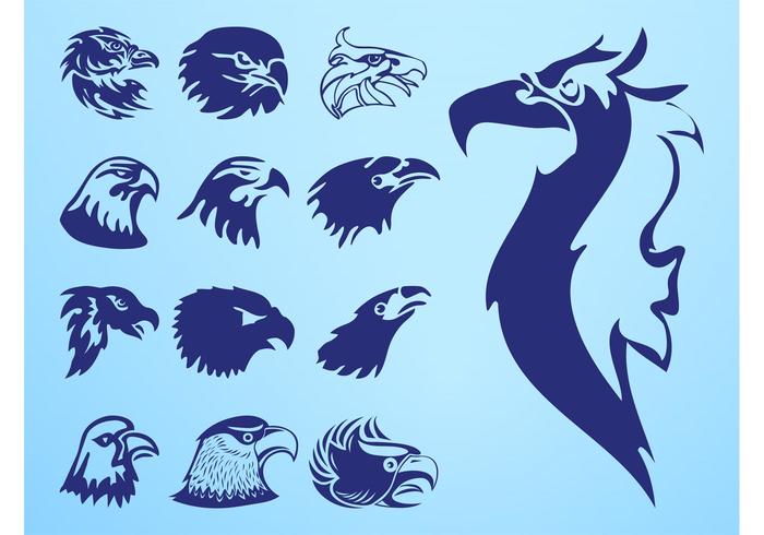 Eagle Heads Set Eagle Heads Set