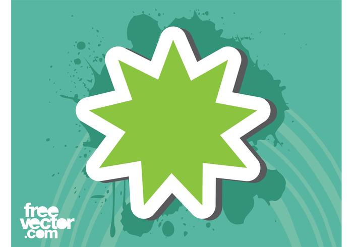 Green Star Sticker Green Star Sticker