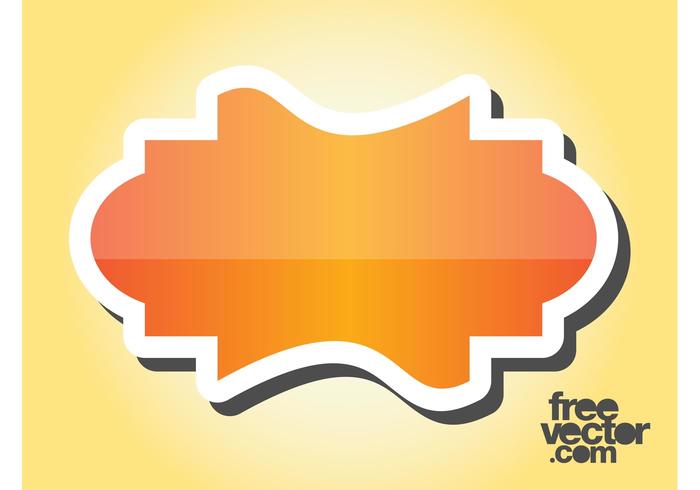Orange Sticker Design Orange Sticker Design