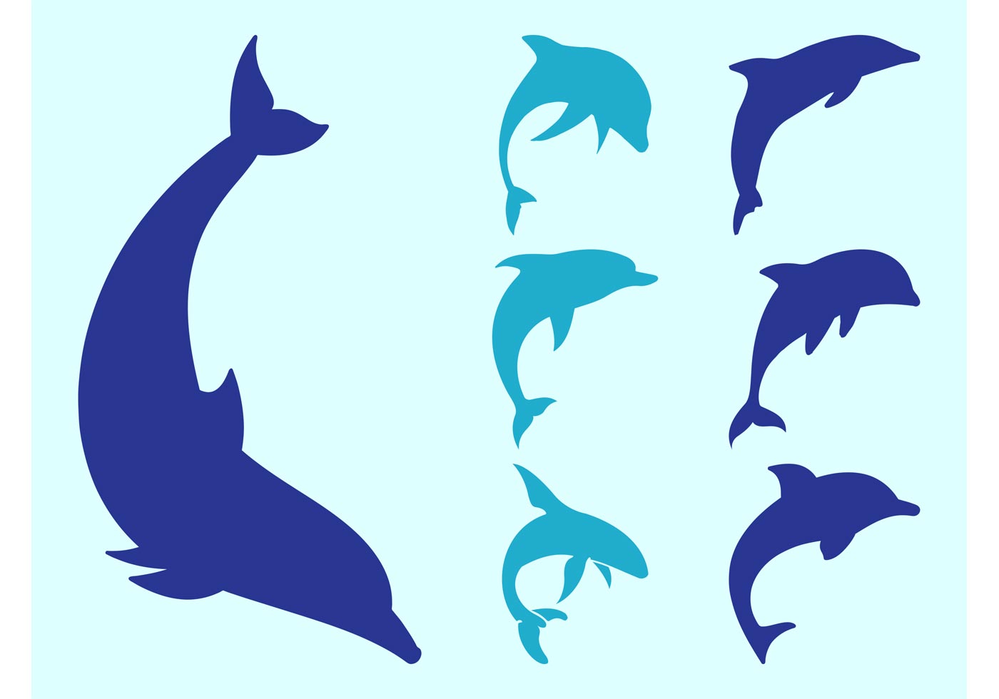 Dolphin Silhouettes - Download Free Vector Art, Stock Graphics & Images