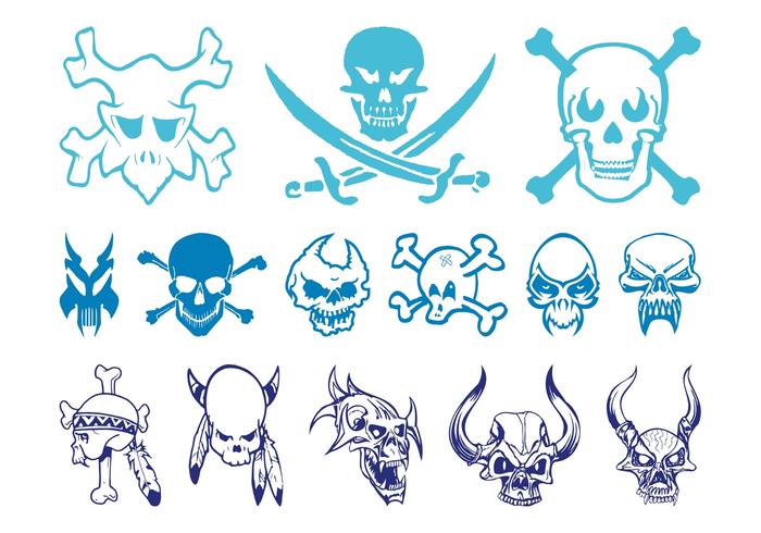 Skulls Graphics Set Skulls Graphics Set