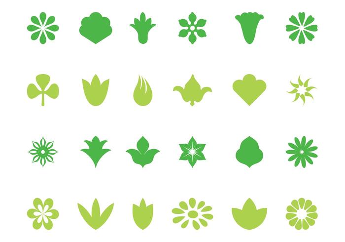 Floral Icons Set Floral Icons Set