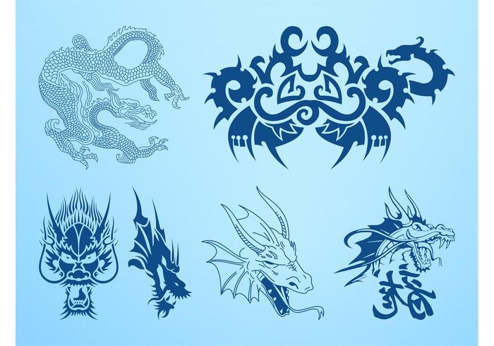 Dragons Vector Graphics Dragons Vector Graphics