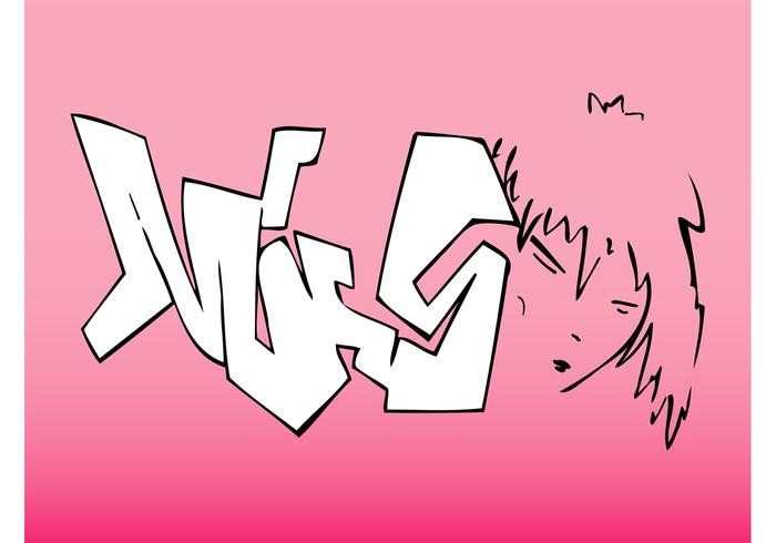 Girl Face Graffiti Girl Face Graffiti