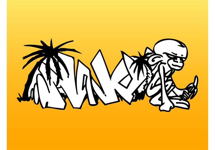 Monkey Graffiti Piece Monkey Graffiti Piece