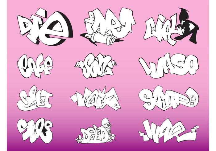 Graffiti Pieces Vector Graffiti Pieces Vector