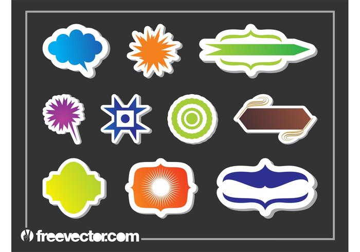 Sticker Graphics Shapes Set Sticker Graphics Shapes Set