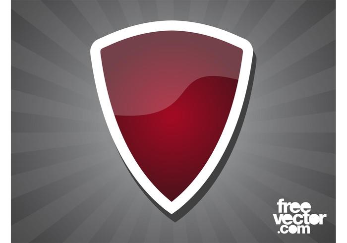 Red Shield Sticker Red Shield Sticker