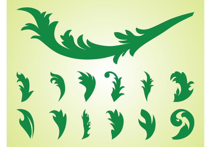Leaves Silhouette Set Leaves Silhouette Set