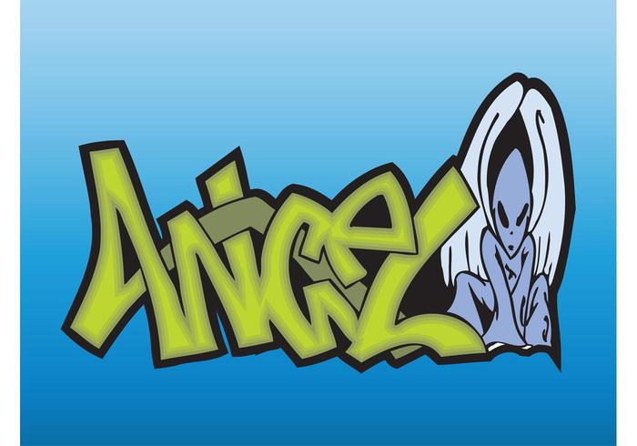 Angel Graffiti Piece Angel Graffiti Piece