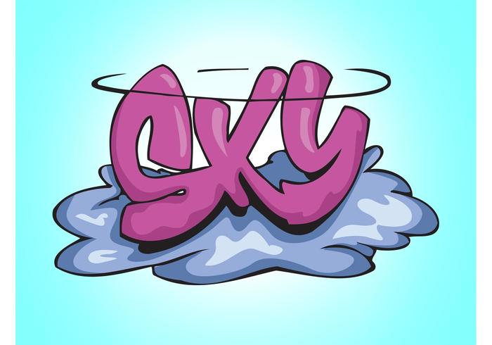Sky Graffiti Piece Sky Graffiti Piece