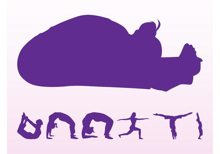 Yoga Silhouettes Set Yoga Silhouettes Set