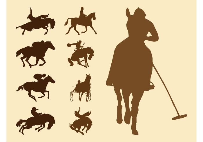 Equestrian Sports Silhouettes Equestrian Sports Silhouettes