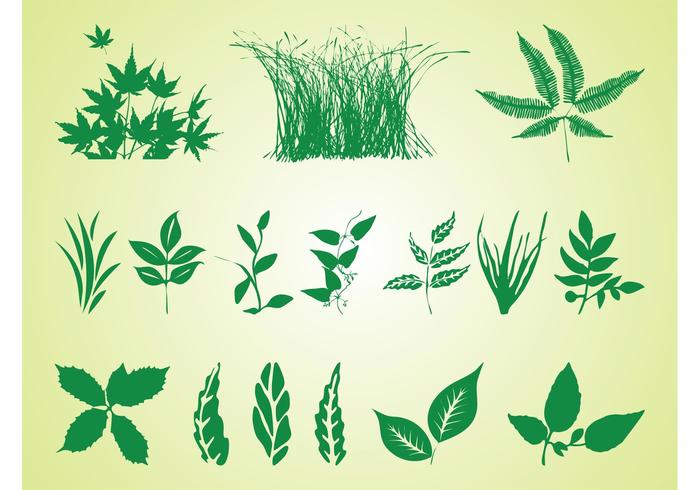 Plant Silhouettes Free Graphics