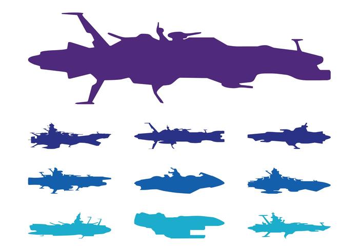 Spaceships Silhouettes Pack Spaceships Silhouettes Pack