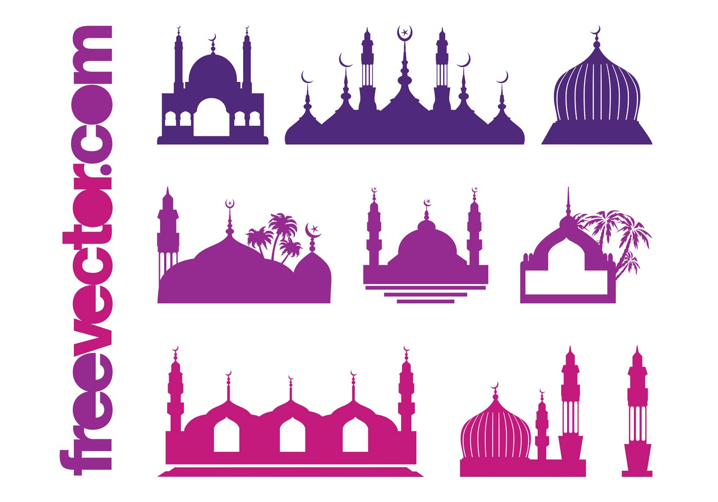 Islamic Buildings - Download Free Vector Art, Stock 