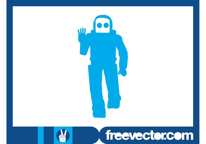 Friendly Robot Silhouette Friendly Robot Silhouette