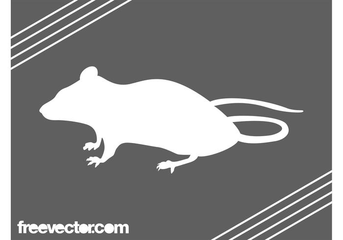 White Mouse Silhouette White Mouse Silhouette