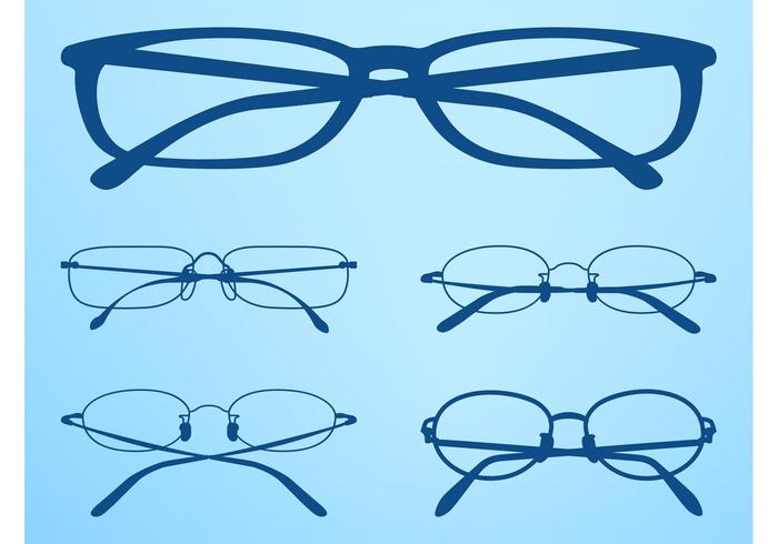 Glasses Frames Vectors Set Glasses Frames Vectors Set