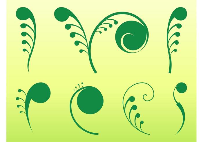 Plant Swirls Graphics Plant Swirls Graphics