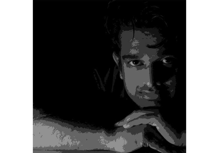Black And White Man Portrait Black And White Man Portrait