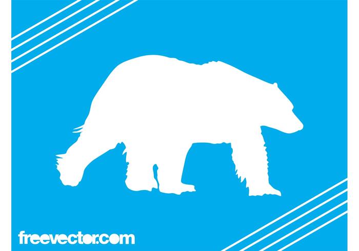 Download Polar Bear Silhouette - Download Free Vector Art, Stock ...