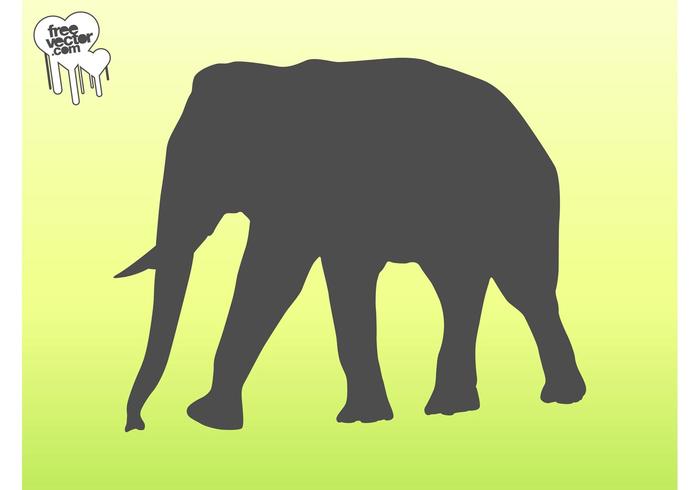 Vector Elephant Silhouette Graphics Vector Elephant Silhouette Graphics