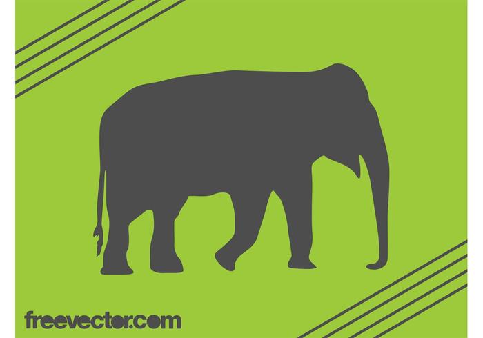 Elephant Silhouette Vector