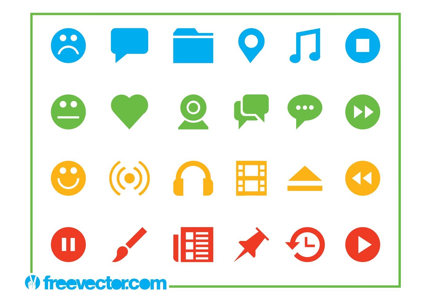 Download Web Icons Set - Download Free Vector Art, Stock Graphics ...