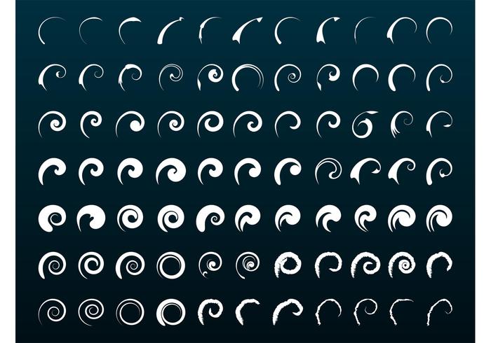 Swirls And Spirals Set Swirls And Spirals Set