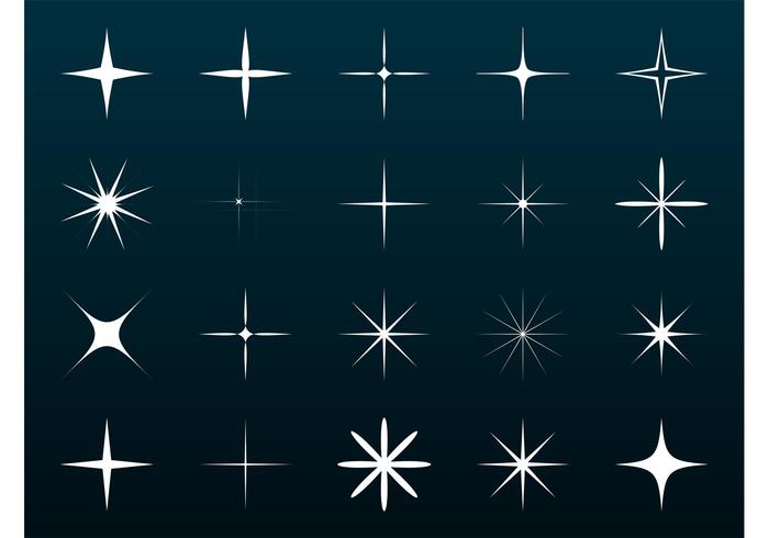 Vector Sparkles Set Vector Sparkles Set