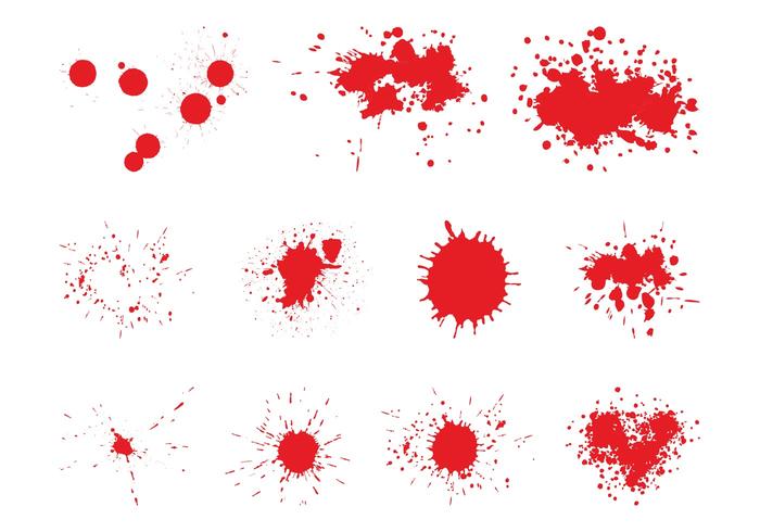 Splattered Blood Graphics Set Splattered Blood Graphics Set