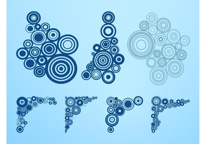 Abstract Circular Designs Vector Abstract Circular Designs Vector