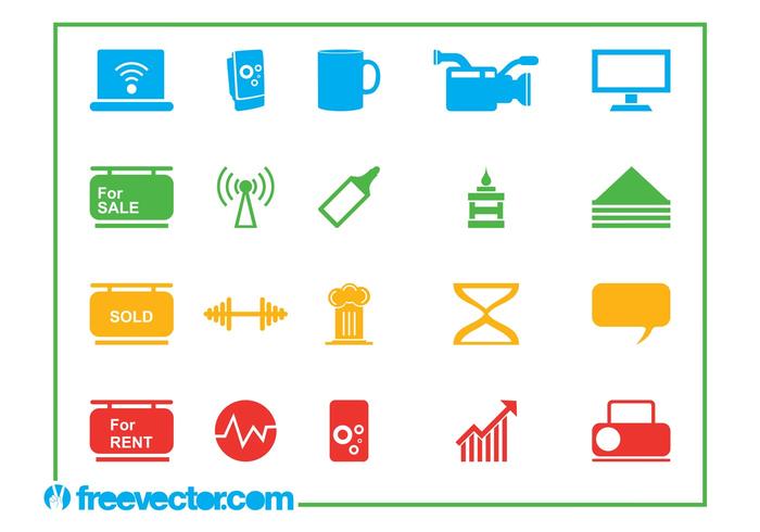 Icons Vector Graphics Set Icons Vector Graphics Set