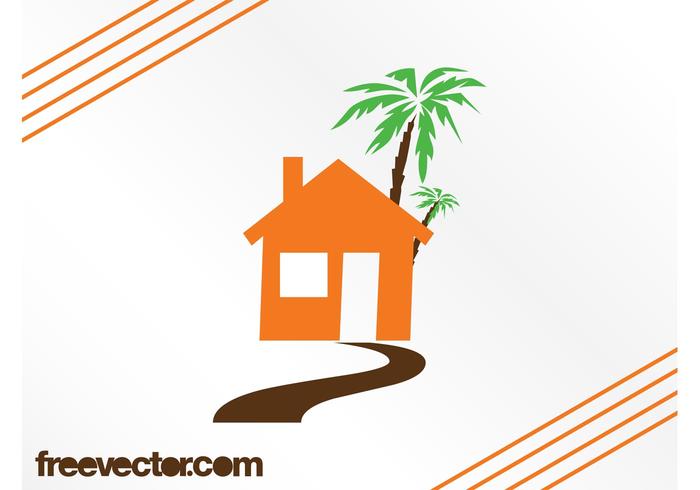 House And Palm Tree House And Palm Tree