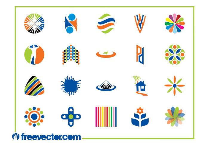 Colorful Logo Templates Graphics vector