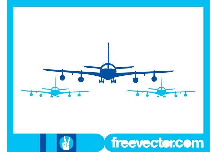 Airplanes Silhouettes Graphics