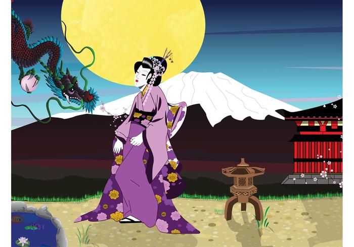 Geisha Background Geisha Background