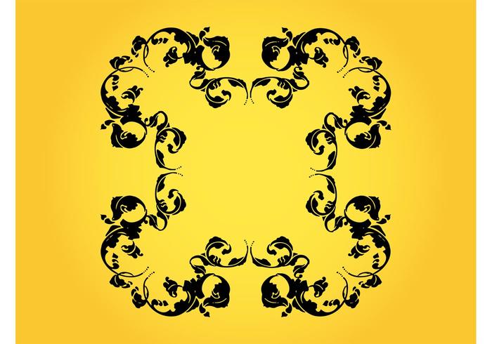 Vintage Floral Frame Design Vintage Floral Frame Design