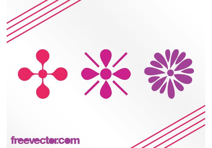 Floral Icons Graphics Elements Floral Icons Graphics Elements