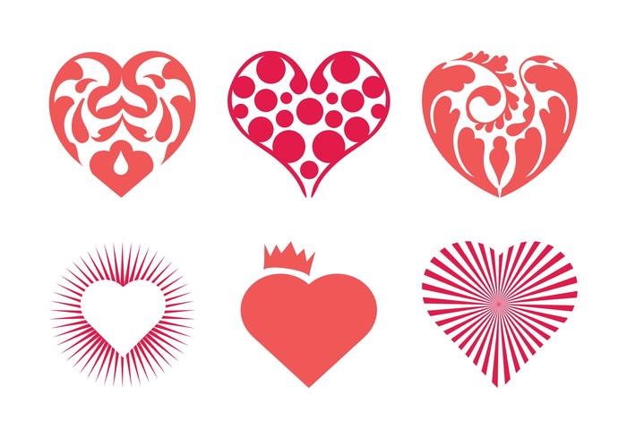 Vector Hearts Set