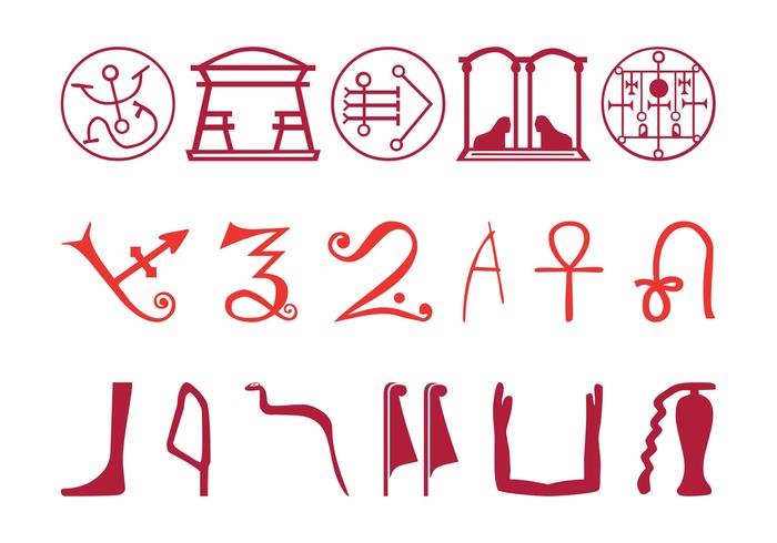 Egyptian Symbol Set Egyptian Symbol Set