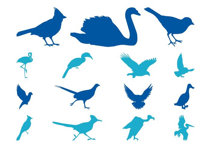 Bird Silhouettes Set Bird Silhouettes Set