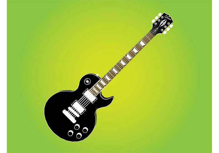 Guitarra Gibson Les Paul vector