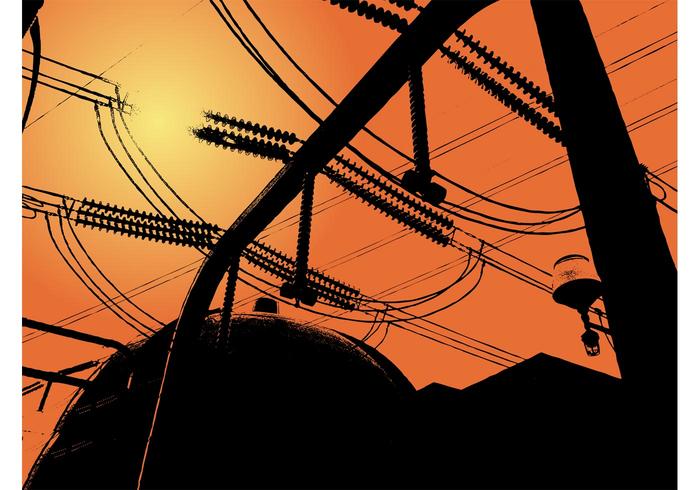 Power Lines Background Power Lines Background