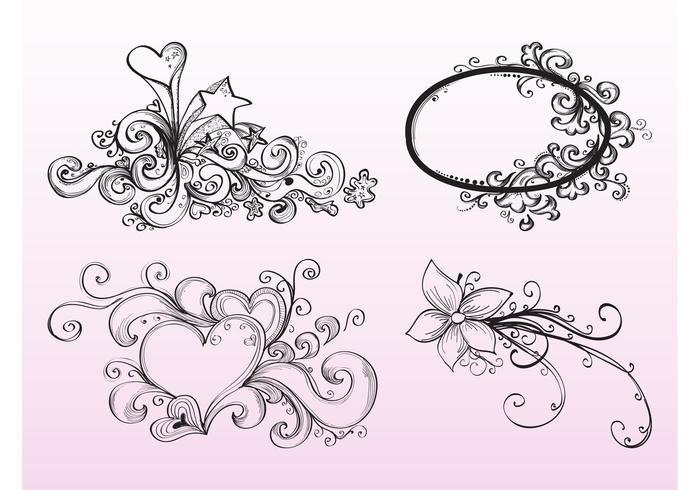 Hand Drawn Ornaments Hand Drawn Ornaments