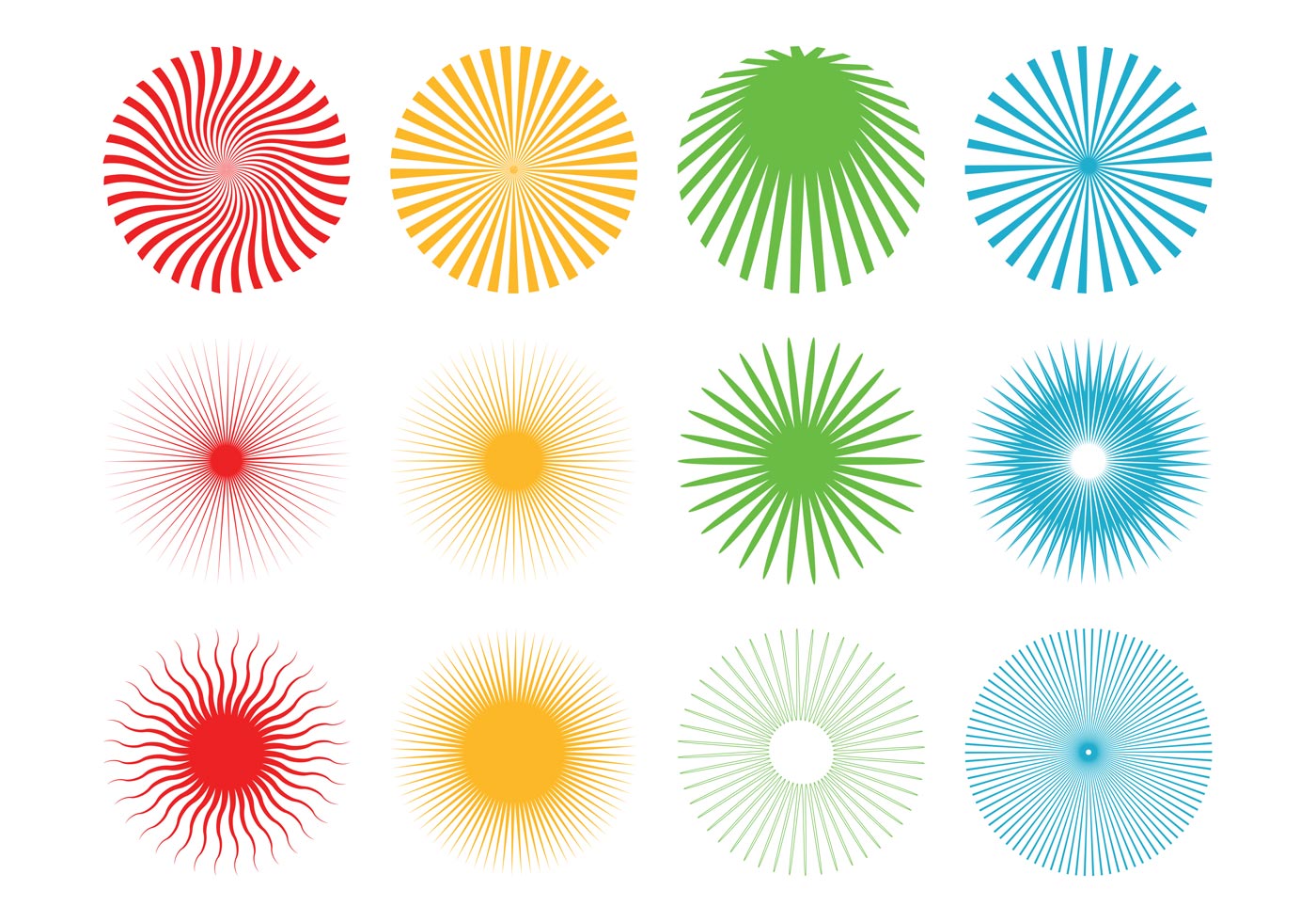 Starburst Patterns Pack Download Free Vector Art, Stock Graphics & Images